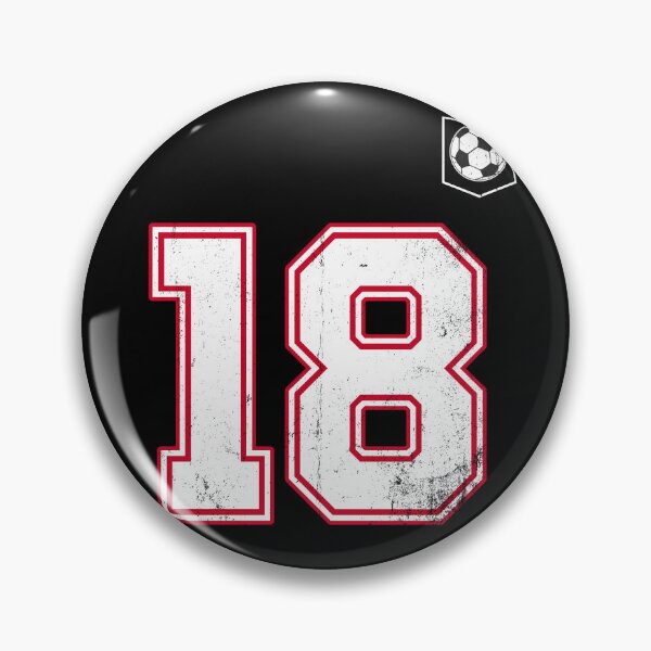 Item preview, Soccer player Jersey number 18 Soccer Fans designed and sold by BernoNickel.