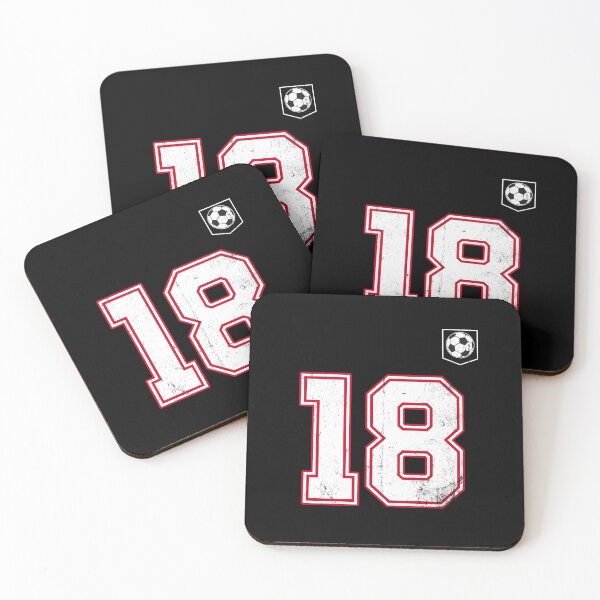 Item preview, Soccer player Jersey number 18 Soccer Fans designed and sold by BernoNickel.