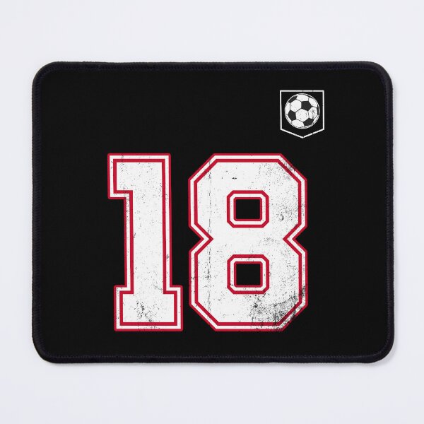 Item preview, Soccer player Jersey number 18 Soccer Fans designed and sold by BernoNickel.