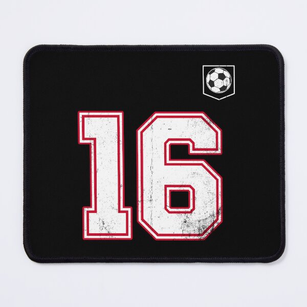 Item preview, Soccer player Jersey number 16 Soccer Fans designed and sold by BernoNickel.
