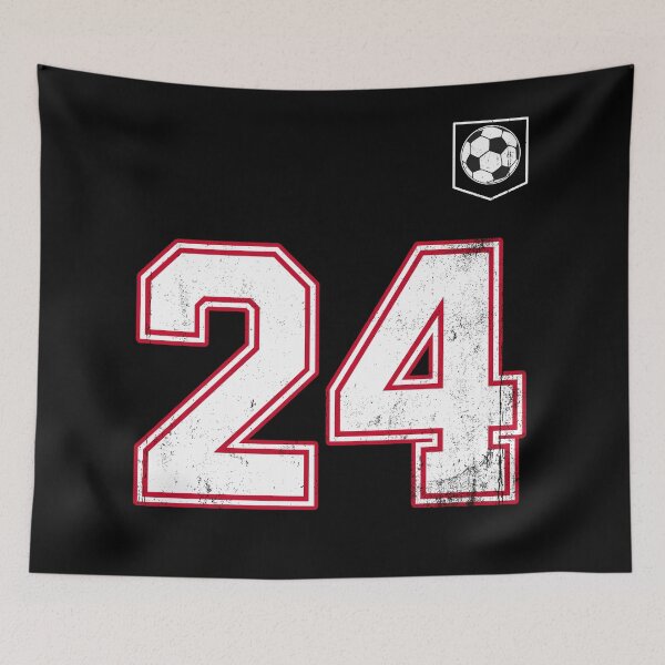 Item preview, Soccer player Jersey number 24 Soccer Fans designed and sold by BernoNickel.