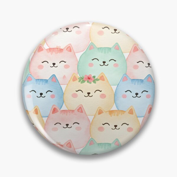 Item preview, Cute Pastel Cat Seamless Pattern designed and sold by naragon4289.