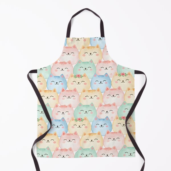 Item preview, Cute Pastel Cat Seamless Pattern designed and sold by naragon4289.