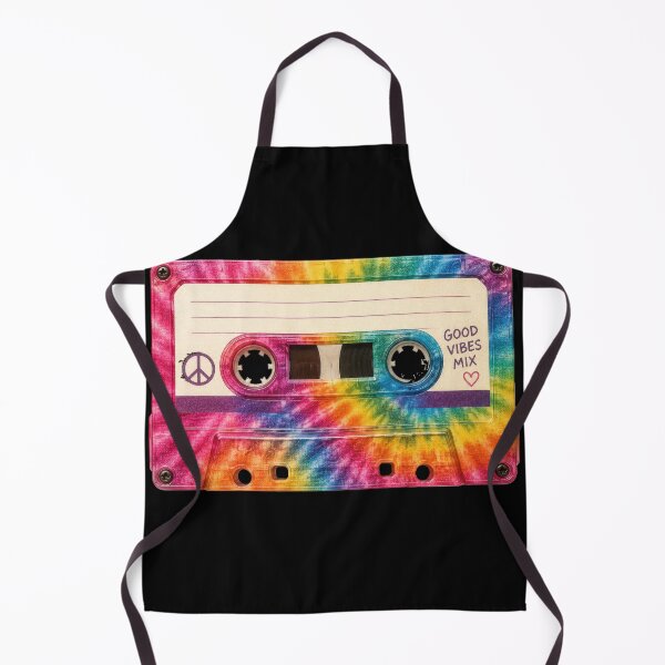 Item preview, Good Vibes Rainbow Tie-Dye Cassette designed and sold by jgvisualarts.
