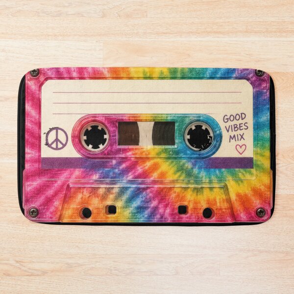 Item preview, Good Vibes Rainbow Tie-Dye Cassette designed and sold by jgvisualarts.