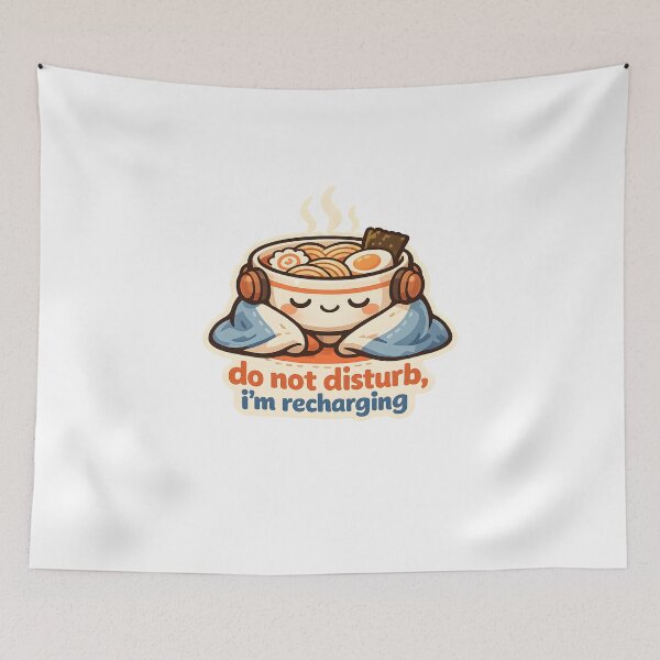 Item preview, Do Not Disturb I'm Recharging Cute Ramen Design designed and sold by Naviora.