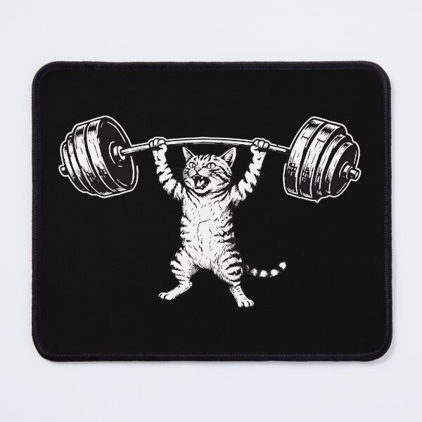 Item preview, Strong Cat Weightlifting Barbell Gym Lift designed and sold by SoyLamderma.