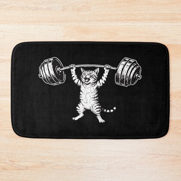 Item preview, Strong Cat Weightlifting Barbell Gym Lift designed and sold by SoyLamderma.