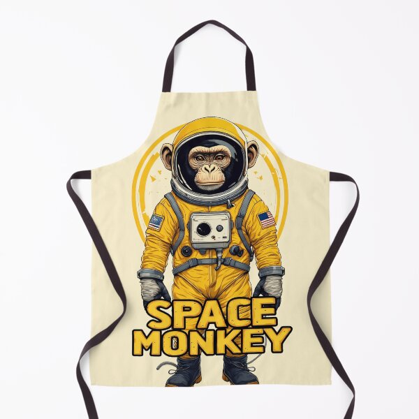 Item preview, yellow chimp astronaut designed and sold by aliraweb.