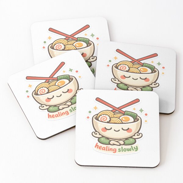 Item preview, Healing Slowly Cute Ramen Self Care Design designed and sold by Naviora.