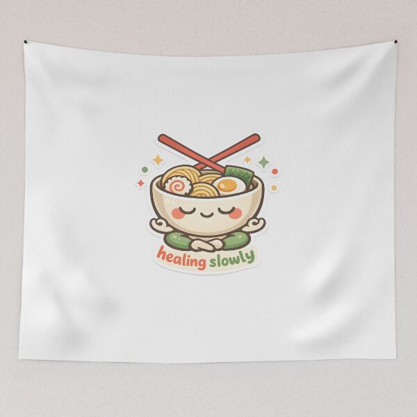 Item preview, Healing Slowly Cute Ramen Self Care Design designed and sold by Naviora.