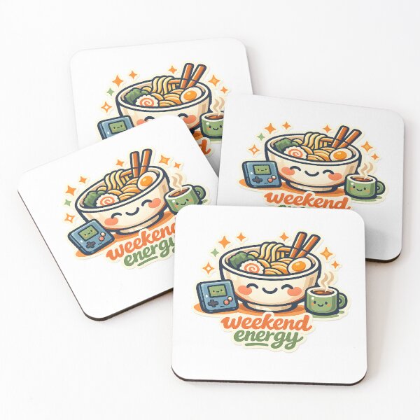Item preview, Weekend Energy Cute Ramen Gamer Design designed and sold by Naviora.