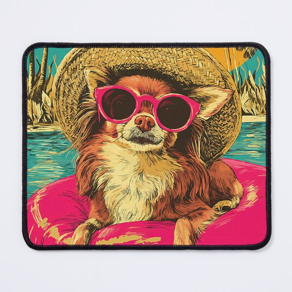 Item preview, Summer Chihuahua in Sunglasses Cute Dog Tropical Pool Party designed and sold by Littermin.