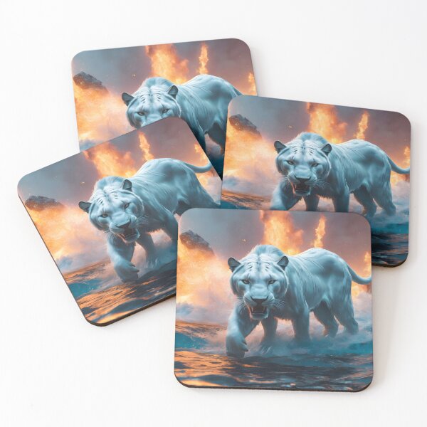Item preview, Water bending tiger designed and sold by Elisa Miller.