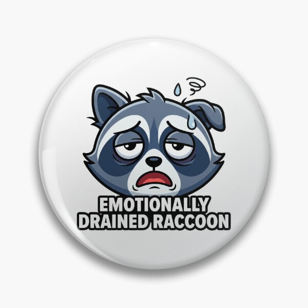 Item preview, Emotionally Drained Raccoon Raccoon designed and sold by luiz1213.