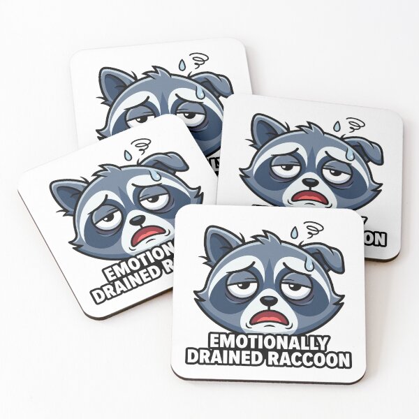 Item preview, Emotionally Drained Raccoon Raccoon designed and sold by luiz1213.