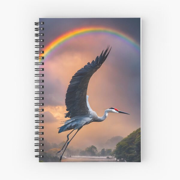Item preview, Red Herron in flight  designed and sold by Elisa Miller.