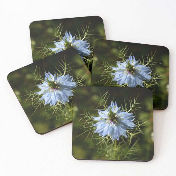 Item preview, Blue Nigella Botanical Fine Art designed and sold by SilentBloomLab.