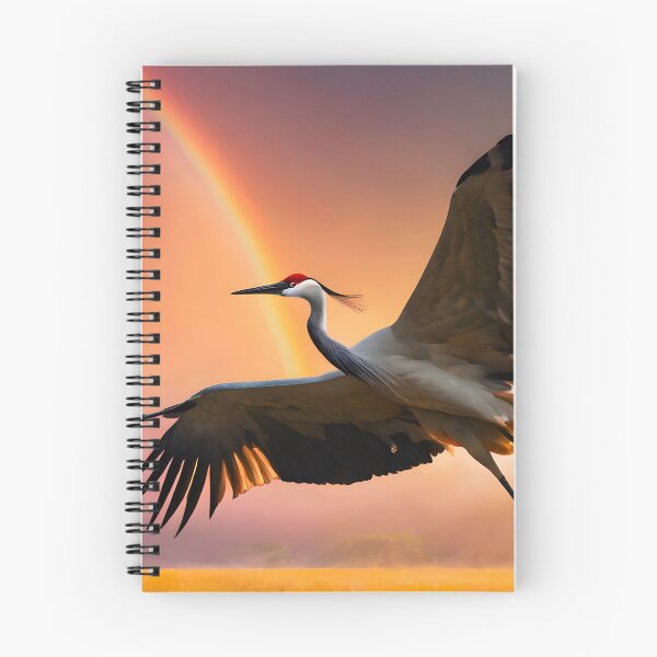 Item preview, Red Herron in flight designed and sold by Elisa Miller.