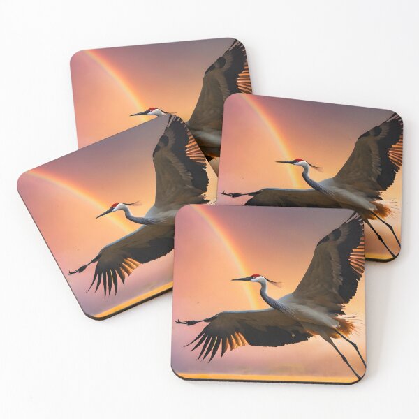 Item preview, Red Herron in flight designed and sold by Elisa Miller.