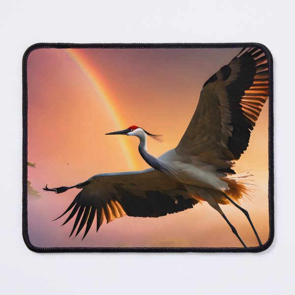 Item preview, Red Herron in flight designed and sold by Elisa Miller.