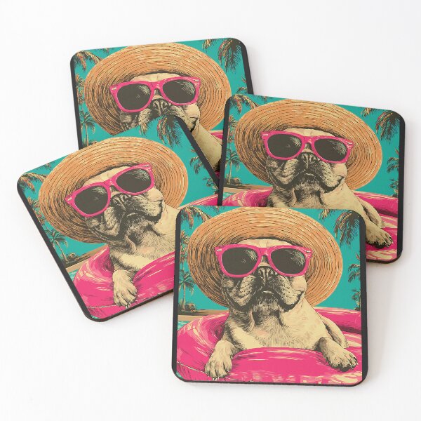 Item preview, Funny French Bulldog with Sunglasses Cute Dog Pool Party designed and sold by Littermin.