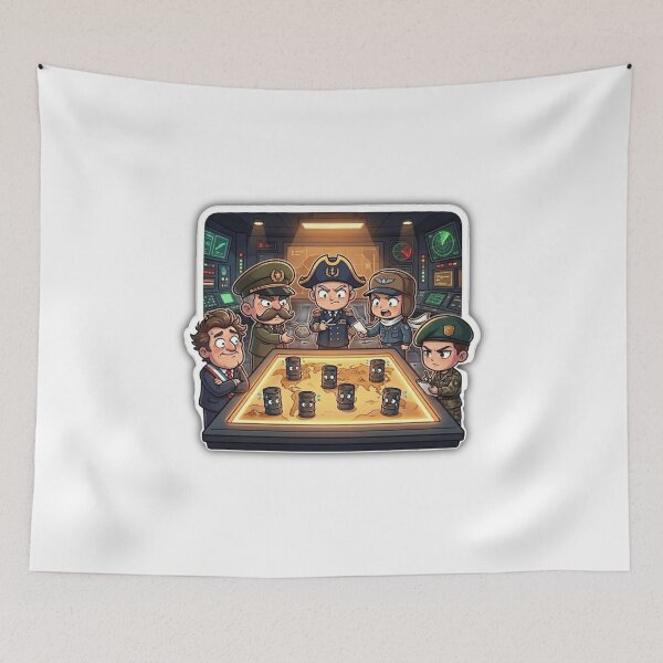 Item preview, War Room Strategy - Funny Military Tactics Sticker designed and sold by sabarinath3421.