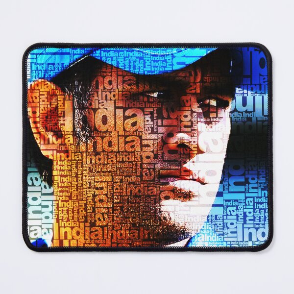 Item preview, Dhoni Typography Multicolor art designed and sold by artbundleindia.