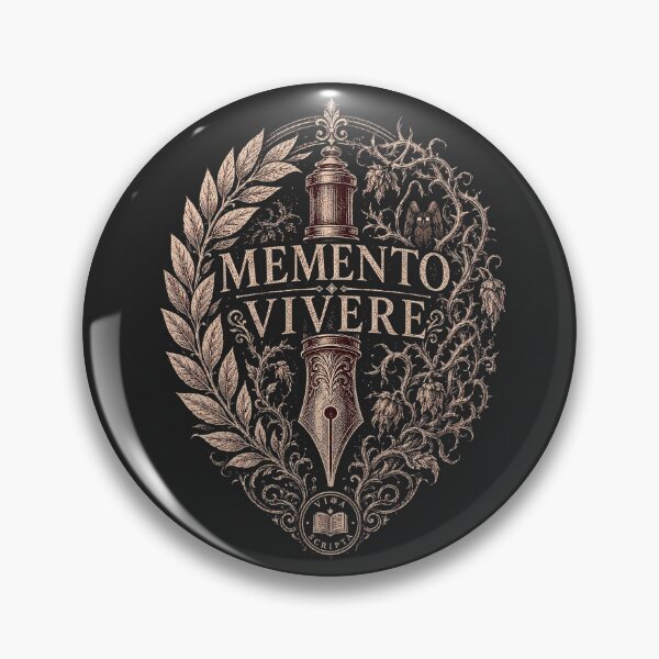 Item preview, Memento Vivere Vintage Fountain Pen Stoic Art designed and sold by rygenr8.
