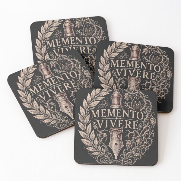 Item preview, Memento Vivere Vintage Fountain Pen Stoic Art designed and sold by rygenr8.