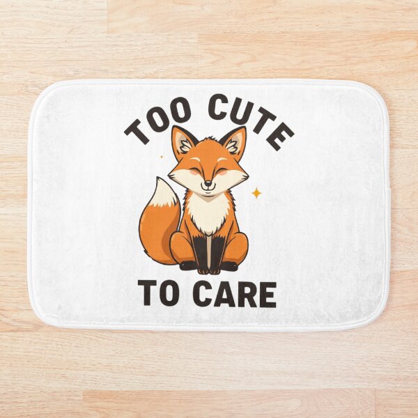 Aperçu de l'œuvre T-shirt renard trop mignon pour s'en soucier, cadeau renard drôle et impertinent, t-shirt renard humour et attitude pour les amoureux des renards créée et vendue par Sky-bully.