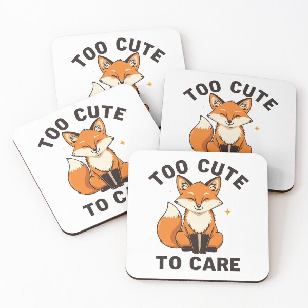 Item preview, Too Cute To Care Fox Shirt Funny Sassy Fox Gift Fox Lover Humor Attitude Fox Tee designed and sold by Sky-bully.