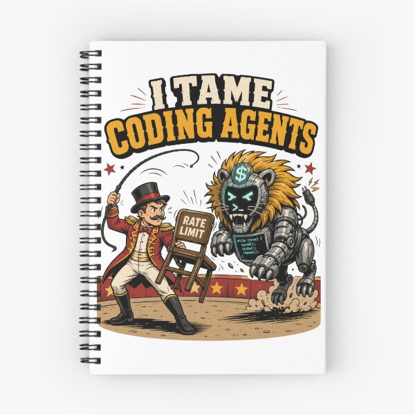 Item preview, AI Human Oversight I Tame Coding Agents Retro Tech designed and sold by ExprezzDesigns.