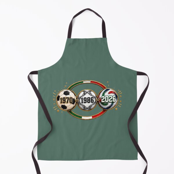 Item preview, Diseño futbolero inspirado en los tres años en que México fue sede mundialista: 1970, 1986 y 2026. Tres balones unidos por un aro dorado con detalles tricolores, ideal para fanáticos del fútbol, coleccionistas y quienes quieren llevar un recuerdo visual d designed and sold by FlorenciaStudio.