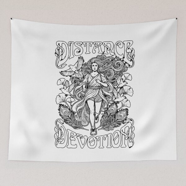 Item preview, Distance Devotion Running Woman designed and sold by graphixpolash.