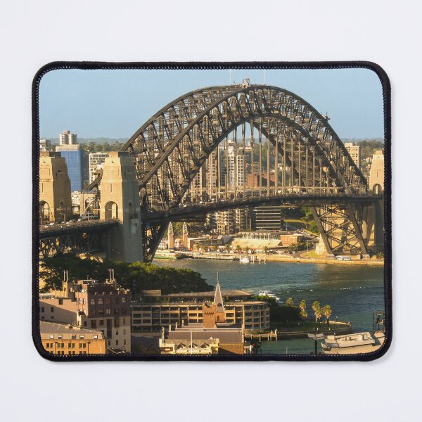 Item preview, Aerial View of Sydney Harbour Bridge |  Drone Perspective, NSW, Australia Art designed and sold by Ross.A.Campbell.