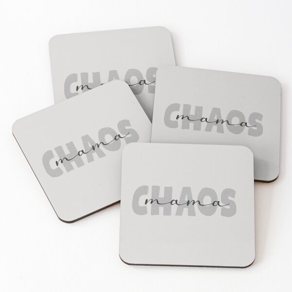 Item preview, Cute Minimalist Chaos Mama Cursive Typography Gray designed and sold by TackyTime.