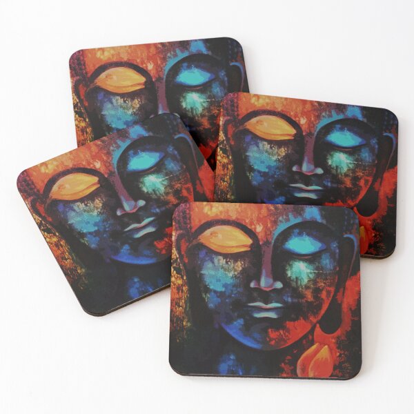 Item preview, Abstract colorful Buddha trendy art designed and sold by artbundleindia.