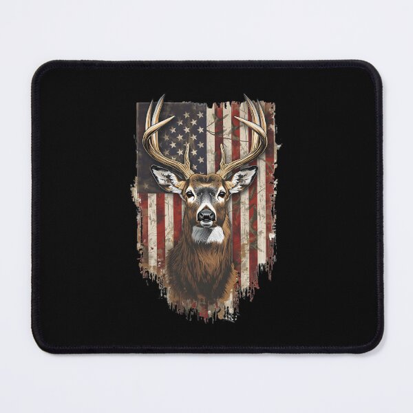 Item preview, Patriotic Whitetail Deer American Flag Hunting T Shirt designed and sold by FestivityFinds.