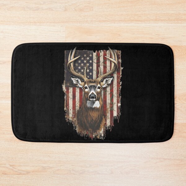 Item preview, Patriotic Whitetail Deer American Flag Hunting T Shirt designed and sold by FestivityFinds.