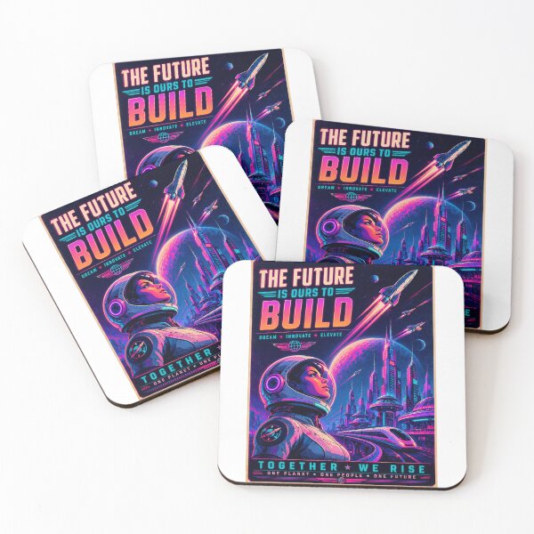 Item preview, The Future Is Ours To Build – Neon Retro Futurism designed and sold by Fleetwood1994.