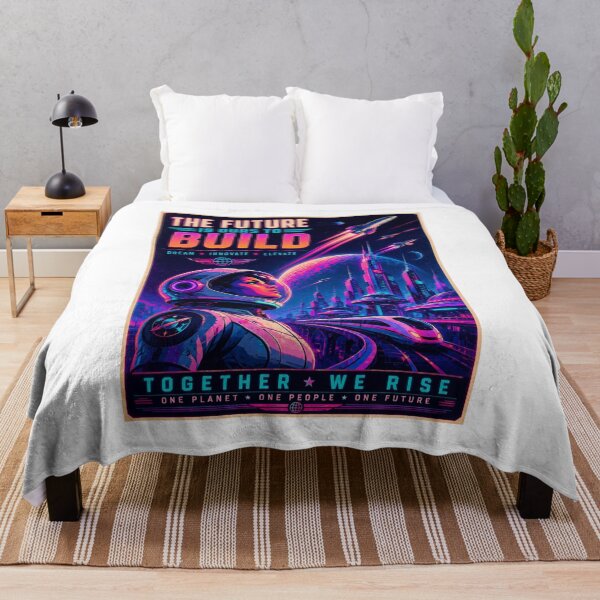 Item preview, The Future Is Ours To Build – Neon Retro Futurism designed and sold by Fleetwood1994.