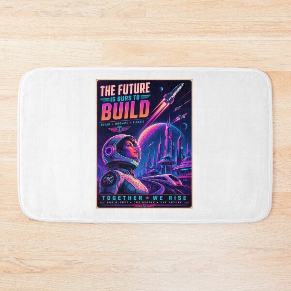 Item preview, The Future Is Ours To Build – Neon Retro Futurism designed and sold by Fleetwood1994.