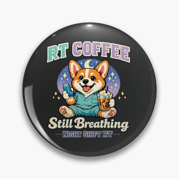 Item preview, Corgi Respiratory Therapist Shirt RT Coffee Night Shift Respiratory Therapy Gift Cute Medical Dog Tee designed and sold by ClinicalHubs.