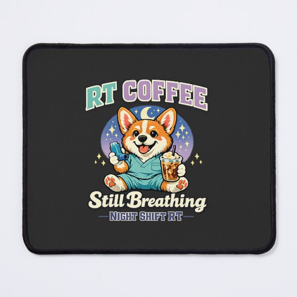 Item preview, Corgi Respiratory Therapist Shirt RT Coffee Night Shift Respiratory Therapy Gift Cute Medical Dog Tee designed and sold by ClinicalHubs.