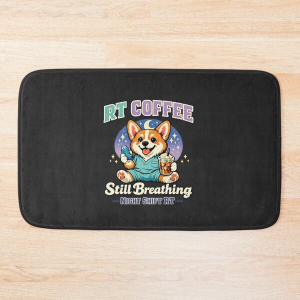 Item preview, Corgi Respiratory Therapist Shirt RT Coffee Night Shift Respiratory Therapy Gift Cute Medical Dog Tee designed and sold by ClinicalHubs.