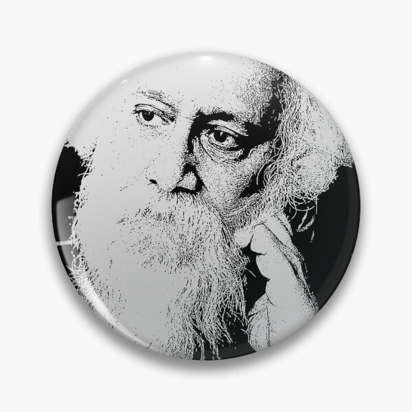 Item preview, Rabindranath Tagore black & white trendy art designed and sold by artbundleindia.