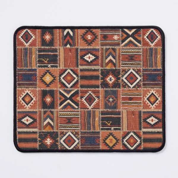 Item preview, Rustic Patchwork Kilim Geometric Tapestry designed and sold by arteresting-art.
