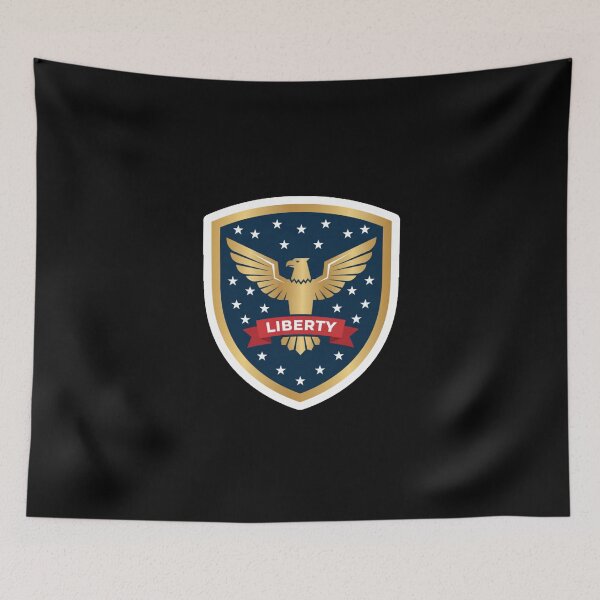 Item preview, Liberty Eagle Patriotic Shield USA Stickers designed and sold by FestivityFinds.