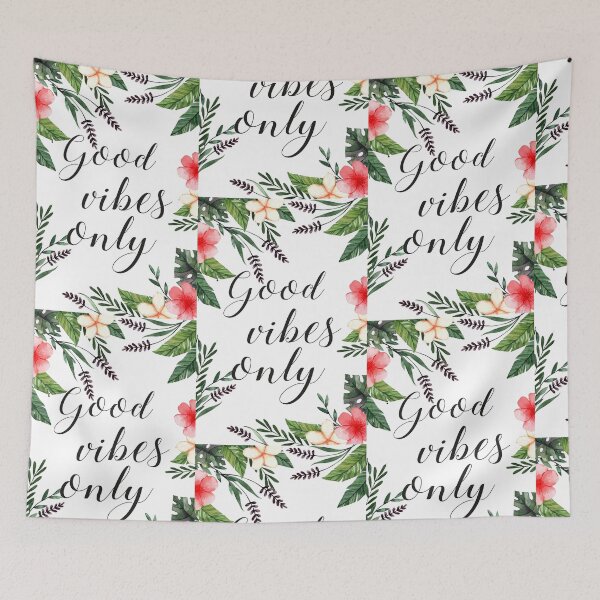 Item preview, good vibes leaf pattern designed and sold by artbundleindia.